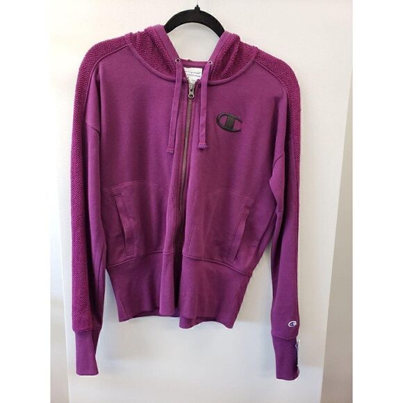 Champion NEW Heritage Purple Zip Hoodie Sweatshirt‎ - Picture 1 of 5